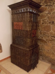 a kamna po čištění a částečné rekonstrukci..