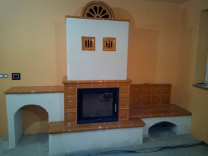 Krbová teplovodní vložka Hoxter s teplovzdušným pláštěm(kachloví Hein)